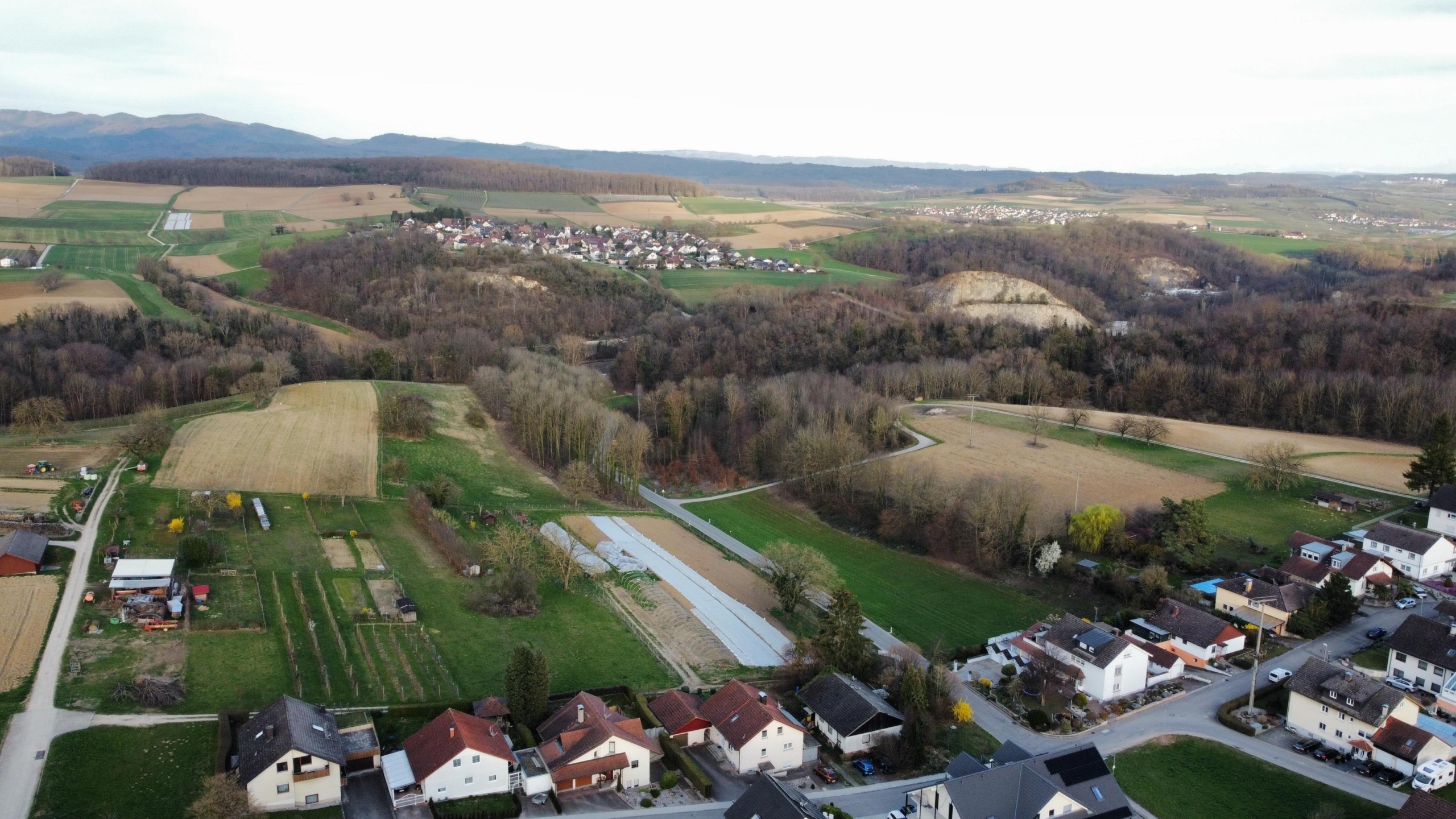 Blick über Huttingen/ Umgebung