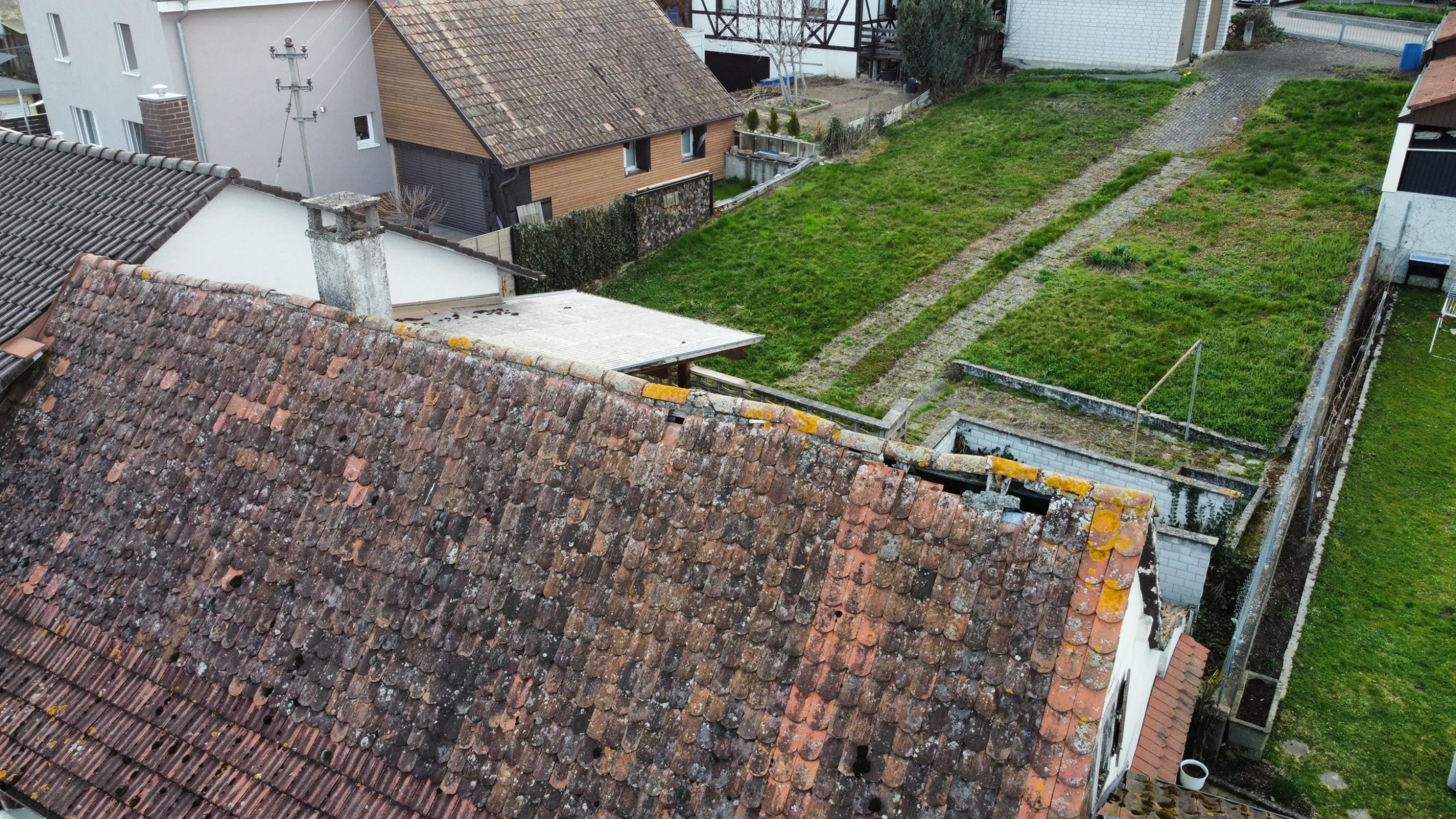 defektes Dach