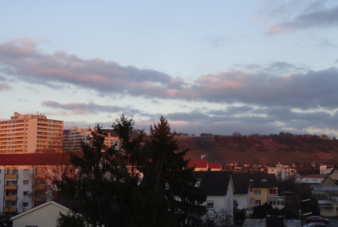 Blick zum Tüllinger am Abend